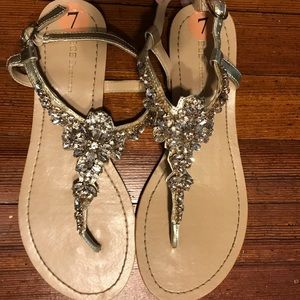 BCBG Rhinestone Sandals